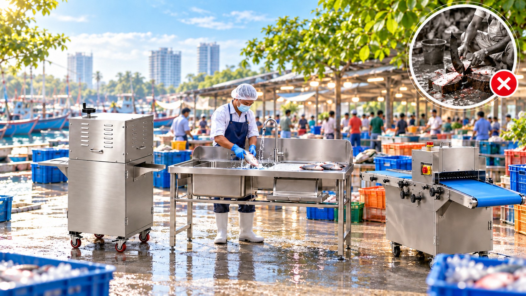 Concept illustration; not a photograph of a specific market or seller.